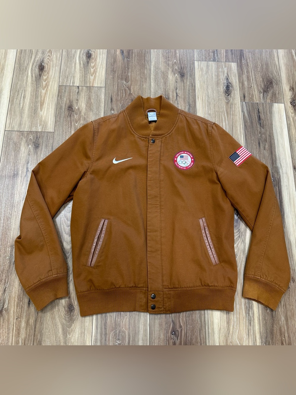 Nike Team USA 2012 London Olympics Podium Canvas Bomber Jacket, XL